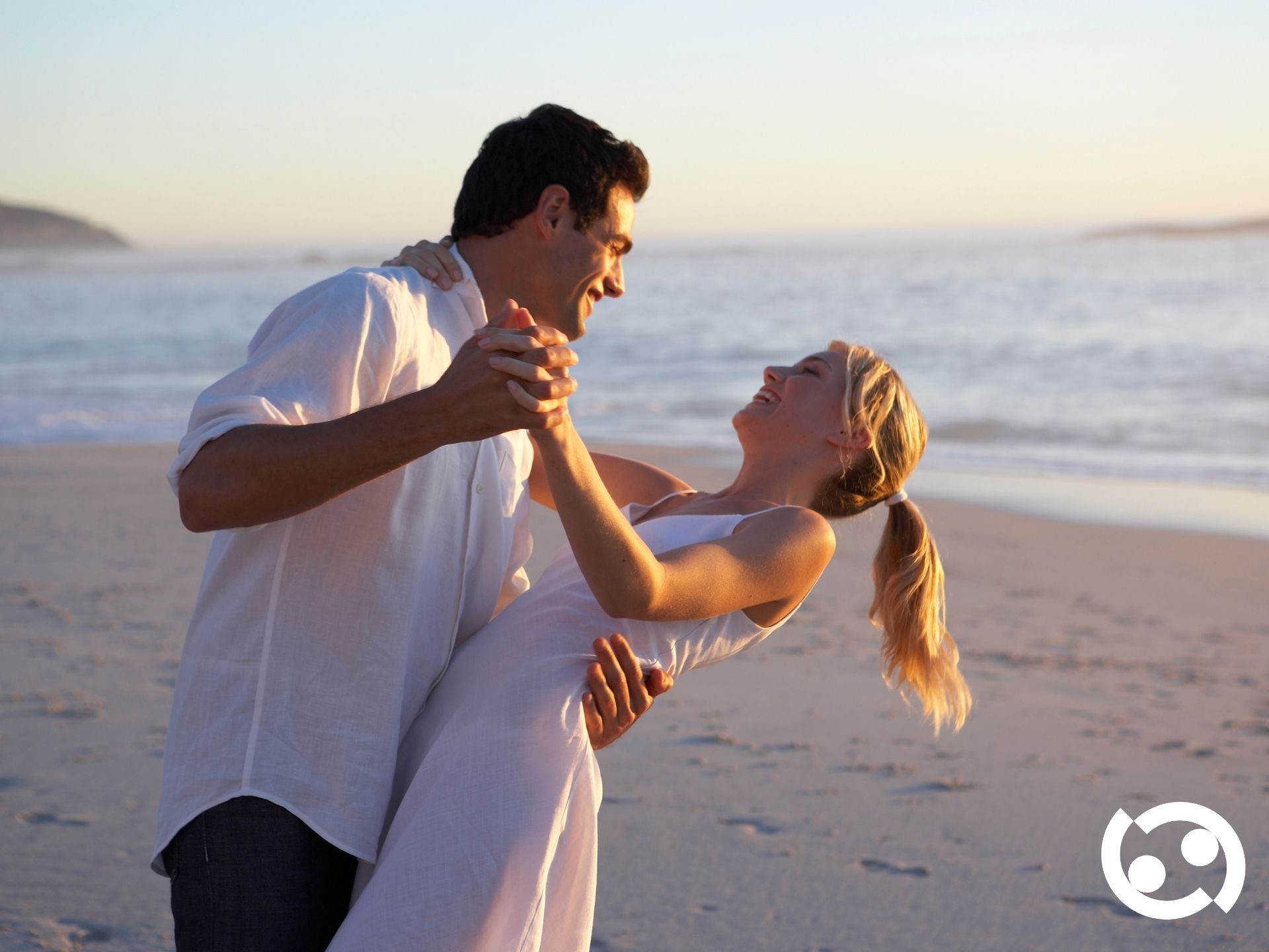 Couple sharing a romantic dance